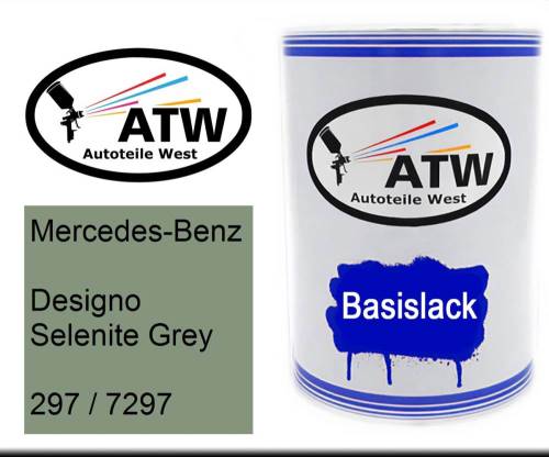 Mercedes-Benz, Designo Selenite Grey, 297 / 7297: 500ml Lackdose, von ATW Autoteile West.